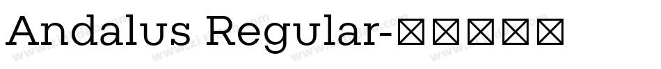 Andalus Regular字体转换